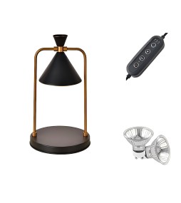 Lampe Chauffe bougie EDEN NOIR