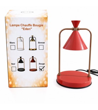 Lampe Chauffe bougie EDEN ROUGE