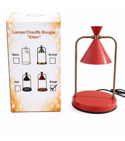 Lampe Chauffe bougie EDEN ROUGE