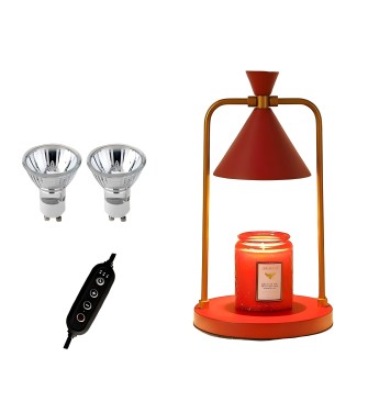 Lampe Chauffe bougie EDEN ROUGE