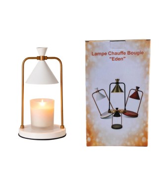 Lampe Chauffe bougie EDEN BLANC
