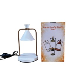 Lampe Chauffe bougie EDEN BLANC