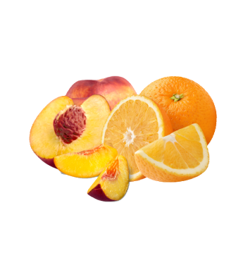 Carrés fondants Pêche Orange