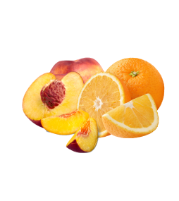 Carrés fondants Pêche Orange