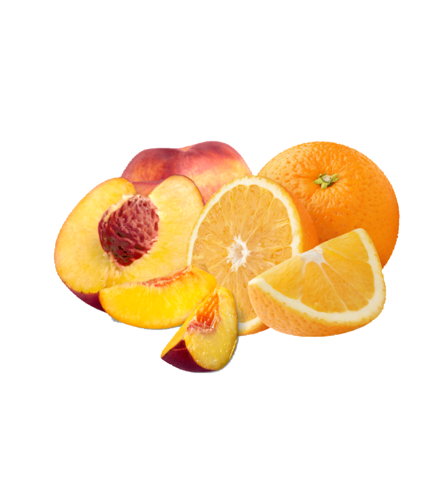 Carrés fondants Pêche Orange