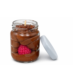 Bougie Chocolat noir Framboise petit pot