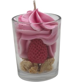 Bougie Confiture de fraises petit verre