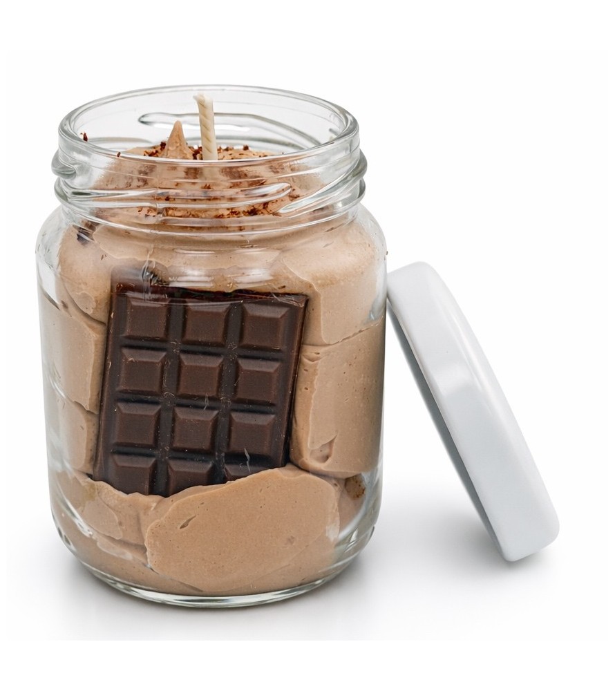 Bougie Mousse chocolat petit pot