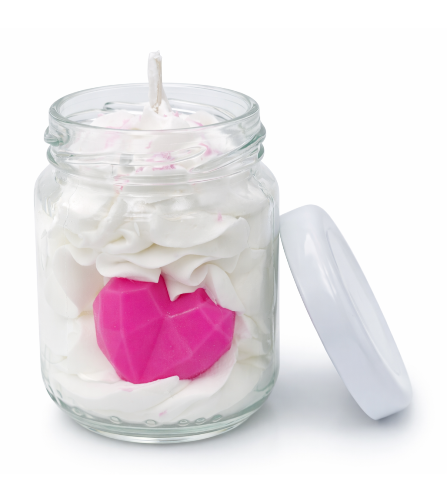Bougie pomme d'amour  petit pot