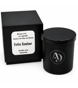 Bougie végétale 150gr Noir mat