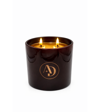 Bougie végétale 440gr Bordeaux brillant boite cloche