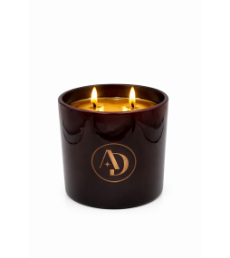 Bougie végétale 440gr Bordeaux brillant boite cloche