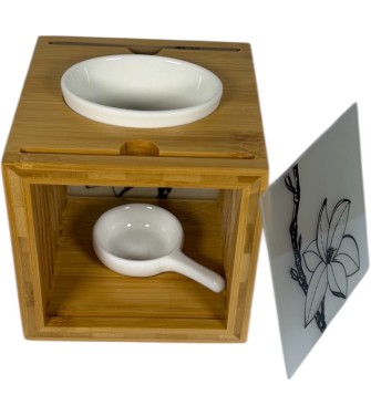 Brule Parfum Bambou , verre et céramique