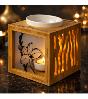 Brule Parfum Bambou , verre et céramique