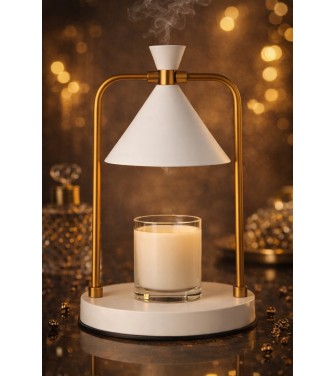 Lampe Chauffe bougie EDEN BLANC
