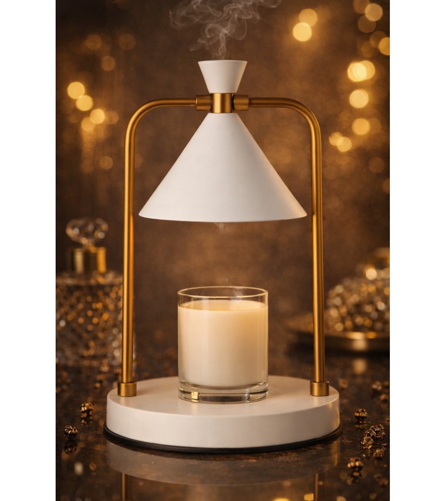 Lampe Chauffe bougie EDEN BLANC